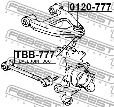 Шарнир FEBEST 0120-777