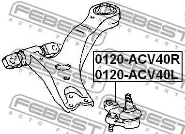 Шарнир FEBEST 0120-ACV40L