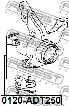 Шарнир FEBEST 0120-ADT250