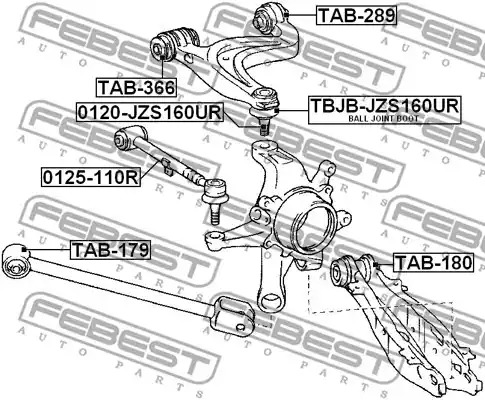 Шарнир FEBEST 0120-JZS160UR