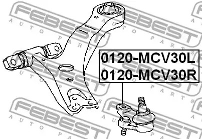 Шарнир FEBEST 0120-MCV30L