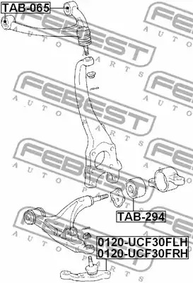 Шарнир FEBEST 0120-UCF30FRH