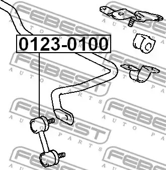 Стойка FEBEST 0123-0100