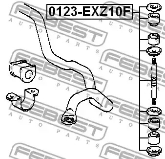 Стойка FEBEST 0123-EXZ10F