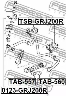 Стойка FEBEST 0123-GRJ200R