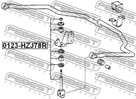 Стойка FEBEST 0123-HZJ78R