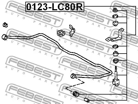 Стойка FEBEST 0123-LC80R