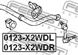 Стойка FEBEST 0123-X2WDL