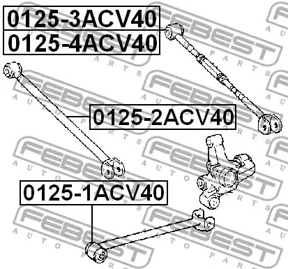 Рычаг независимой подвески колеса FEBEST 0125-1ACV40