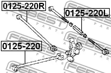 Рычаг независимой подвески колеса FEBEST 0125-220L