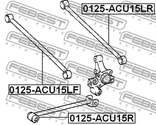 Рычаг независимой подвески колеса FEBEST 0125-ACU15LF