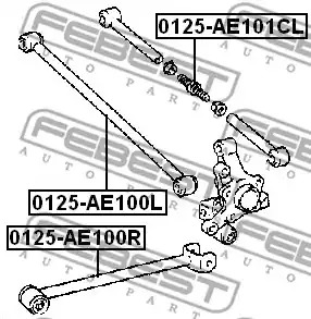 Рычаг независимой подвески колеса FEBEST 0125-AE101CL