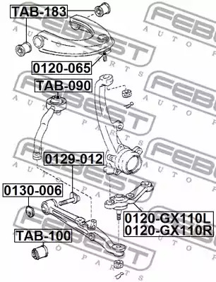 Болт FEBEST 0129-012