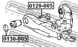 Чаша холостого хода FEBEST 0130-005