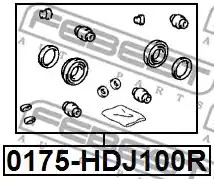 Ремкомплект FEBEST 0175-HDJ100R