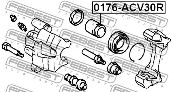 Поршень FEBEST 0176-ACV30R