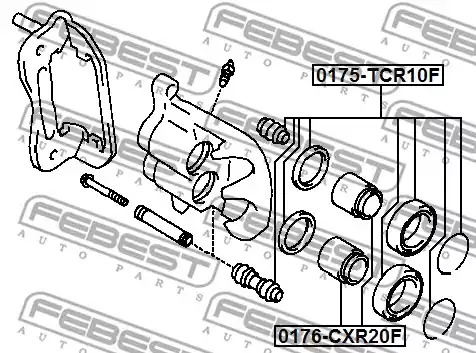 Поршень FEBEST 0176-CXR20F