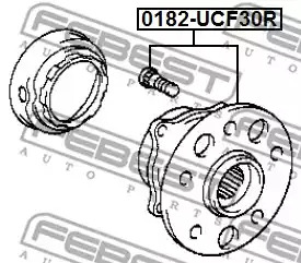 Ступица колеса FEBEST 0182-UCF30R