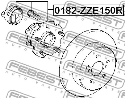 Ступица колеса FEBEST 0182-ZZE150R