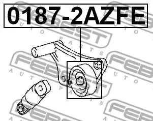 Ролик FEBEST 0187-2AZFE