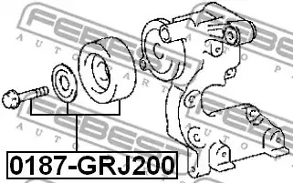 Ролик FEBEST 0187-GRJ200