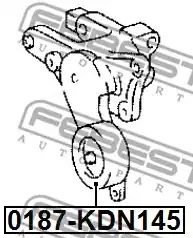 Ролик FEBEST 0187-KDN145