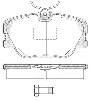 Комплект тормозных колодок REMSA 0189.00 (PCA018900, 20940, D423-7311)