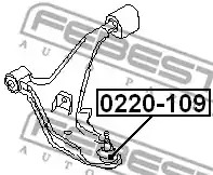 Шарнир FEBEST 0220-109