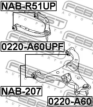 Шарнир FEBEST 0220-A60UPF