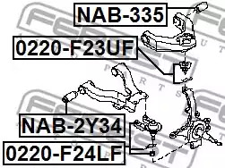 Шарнир FEBEST 0220-F24LF