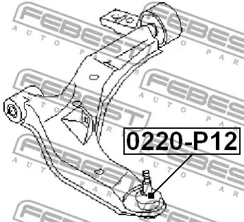 Шарнир FEBEST 0220-P12