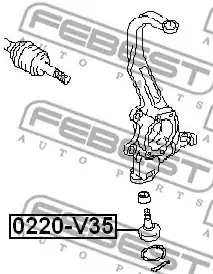 Шарнир FEBEST 0220-V35