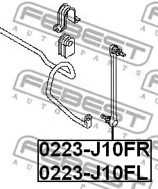 Стойка FEBEST 0223-J10FL