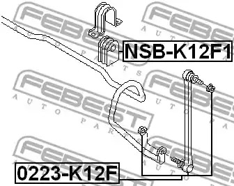 Стойка FEBEST 0223-K12F