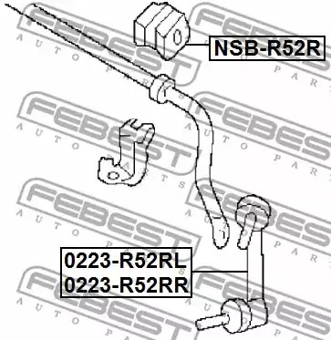 Стойка FEBEST 0223-R52RR