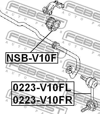 Стойка FEBEST 0223-V10FL