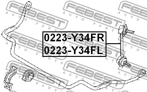 Стойка FEBEST 0223-Y34FL