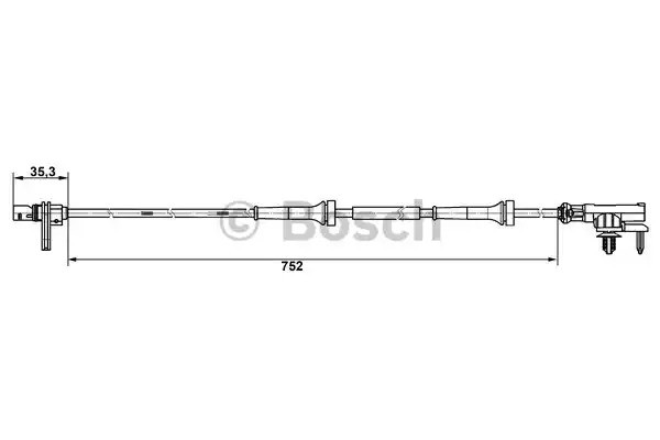 Датчик BOSCH 0 265 007 638 (DF 11, WS7638)