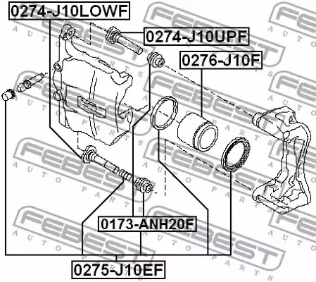 Болт FEBEST 0274-J10UPF