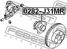 Ступица колеса FEBEST 0282-J31MR