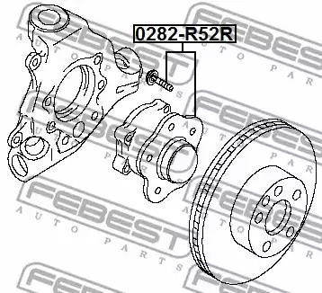 Ступица колеса FEBEST 0282-R52R