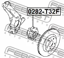 Ступица колеса FEBEST 0282-T32F