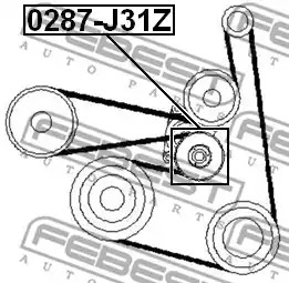 Ролик FEBEST 0287-J31Z