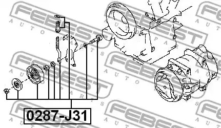 Ролик FEBEST 0287-J31