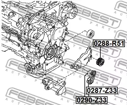 Ролик FEBEST 0287-Z33