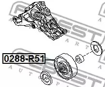 Ролик FEBEST 0288-R51