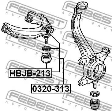 Шарнир FEBEST 0320-313