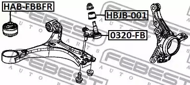 Шарнир FEBEST 0320-FB