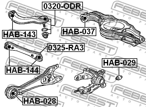 Шарнир FEBEST 0320-ODR