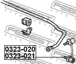 Стойка FEBEST 0323-021